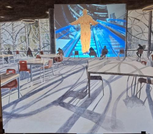 Digbeth bridge drawing